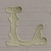 Classiky Embossed Alphabets Sticker