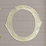 Classiky Embossed Alphabets Sticker