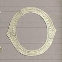 Classiky Embossed Alphabets Sticker