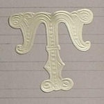 Classiky Embossed Alphabets Sticker