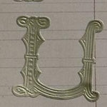 Classiky Embossed Alphabets Sticker