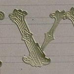 Classiky Embossed Alphabets Sticker