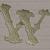 Classiky Embossed Alphabets Sticker