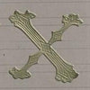 Classiky Embossed Alphabets Sticker