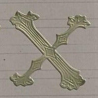 Classiky Embossed Alphabets Sticker