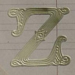 Classiky Embossed Alphabets Sticker