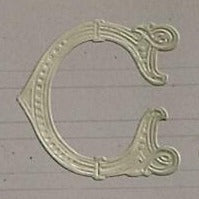 Classiky Embossed Alphabets Sticker