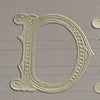 Classiky Embossed Alphabets Sticker