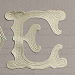 Classiky Embossed Alphabets Sticker