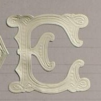 Classiky Embossed Alphabets Sticker