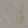 Classiky Embossed Alphabets Sticker