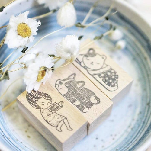 Black Milk Project Rubber Stamp - Engawa (Cat in Futon)