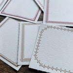 Oeda Letterpress 3 Pattern Label Book【Red & Bronze・Blue & Black】