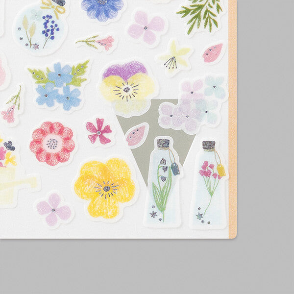 MD Washi Sticker Marché - Pressed Flower