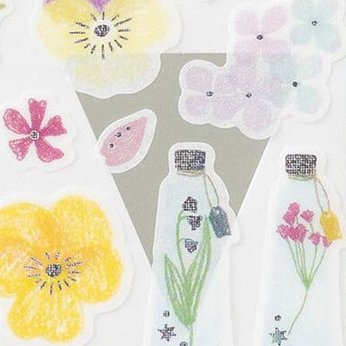 MD Washi Sticker Marché - Pressed Flower