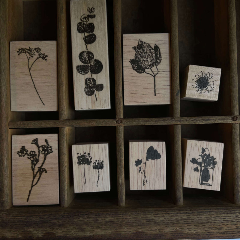 som studio Rubber Stamp: Flower Shadow Series