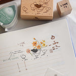 Seal Script Acrylic Rubber Stamp - Four Seasons (Yin/S size)