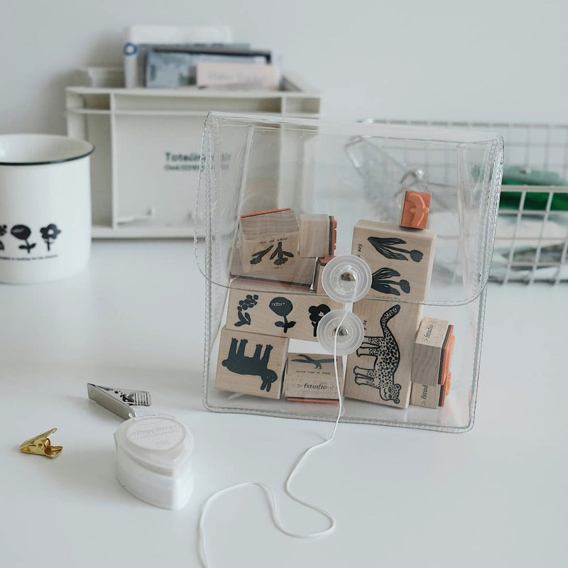 FStudio Rubber Stamp - Flowers Trio