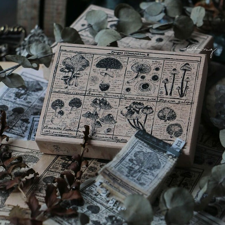 LCN Rubber Stamp Set - Fungus Notecard II
