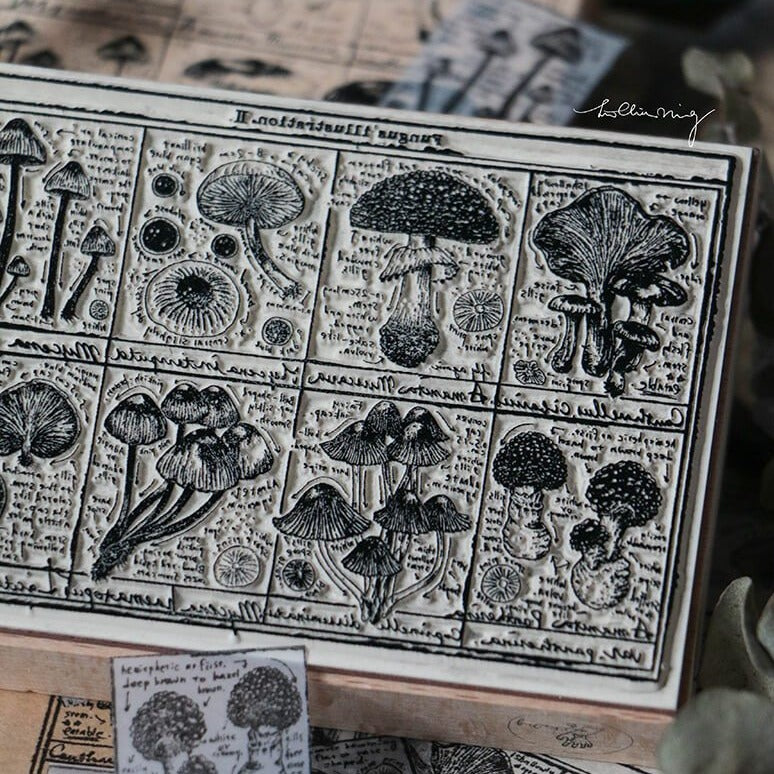 LCN Rubber Stamp Set - Fungus Notecard II