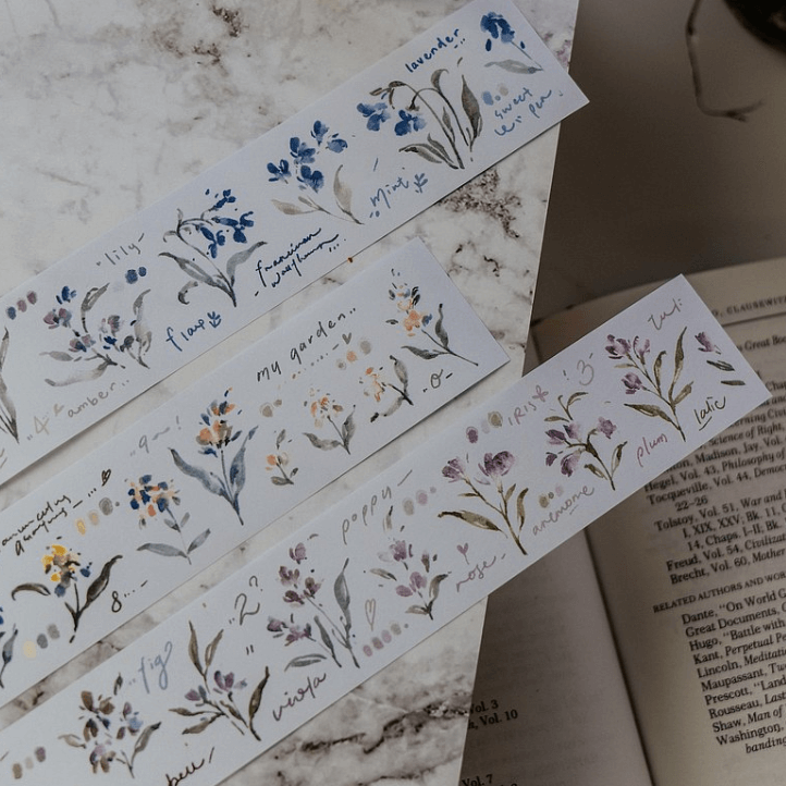 Meow Illustration Washi Tape - Garden Journals
