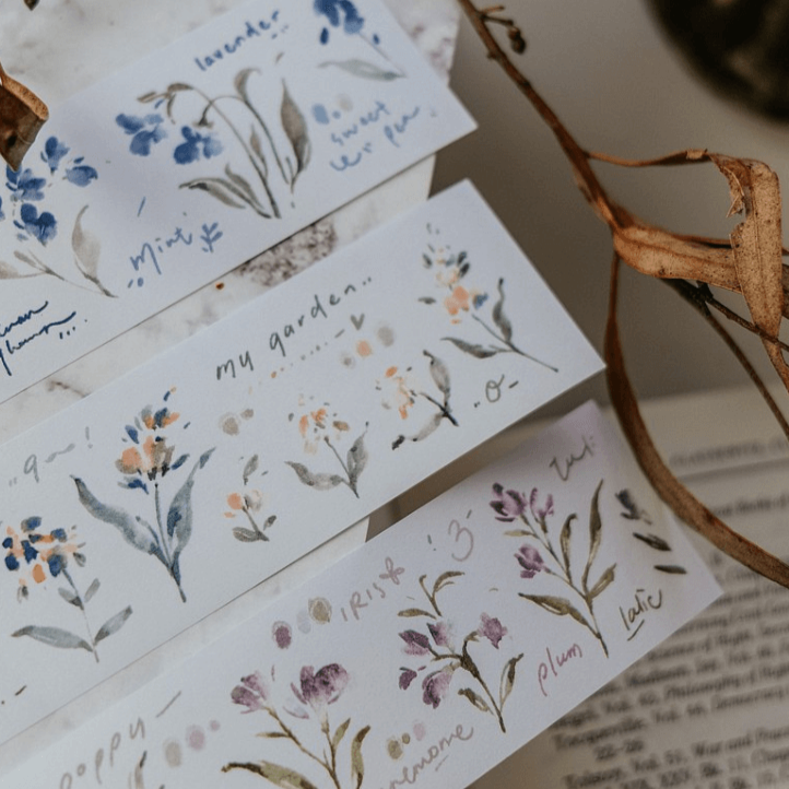 Meow Illustration Washi Tape - Garden Journals