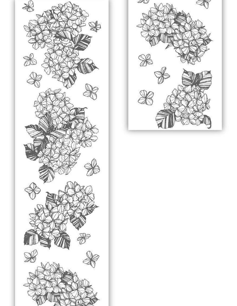 modaizhi Hydrangea Washi Tape - Bronze Gold