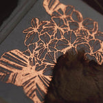 modaizhi Hydrangea Washi Tape - Bronze Gold