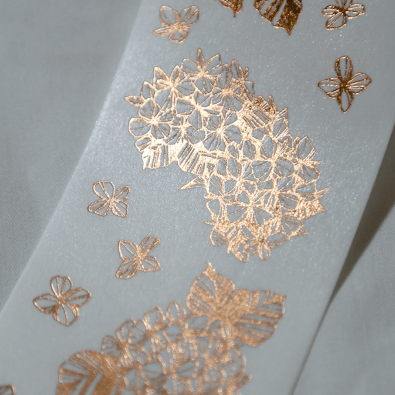 modaizhi Hydrangea Washi Tape - Bronze Gold