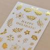 MU Gold Foil Print-On Sticker - Winter Limited Edition Series