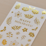 MU Gold Foil Print-On Sticker - Winter Limited Edition Series