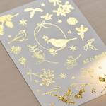 MU Gold Foil Print-On Sticker - Winter Limited Edition Series