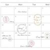 MU My Icon Stamp Set - No. 11 (Mini Botanical)