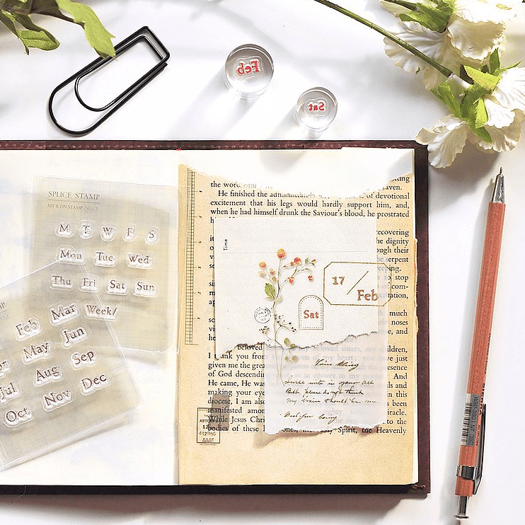 MU My Icon Stamp Set - No. 10 (Mini Leaves)