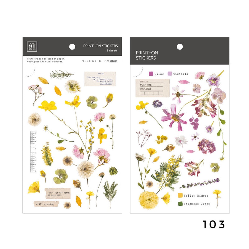 MU Print-On Sticker - Botanical Series VII