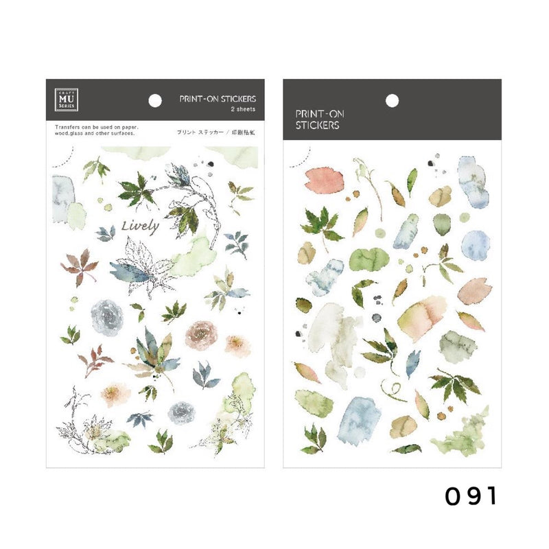 MU Print-On Sticker - Botanical Series VII