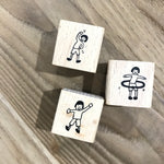 evakaku Rubber Stamp Set - Want To Exercise