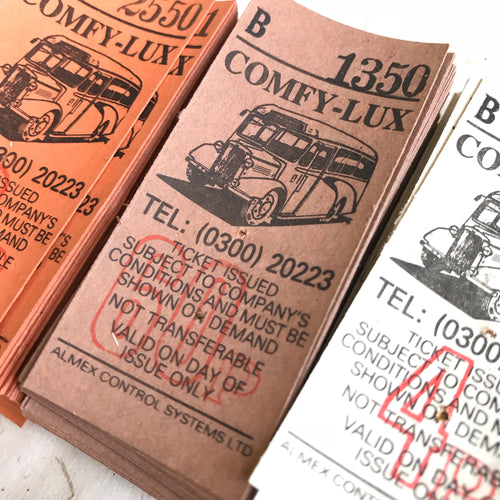 Vintage Ticket Set - Comfy-Lix Bus Ticket (10pcs)