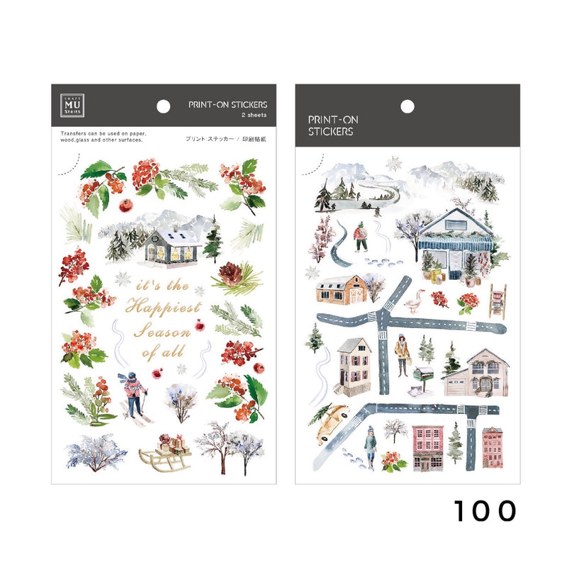 MU Print-On Sticker - Winter Limited Edition Series