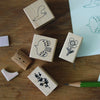 evakaku Rubber Stamp Set - Bird & Flora