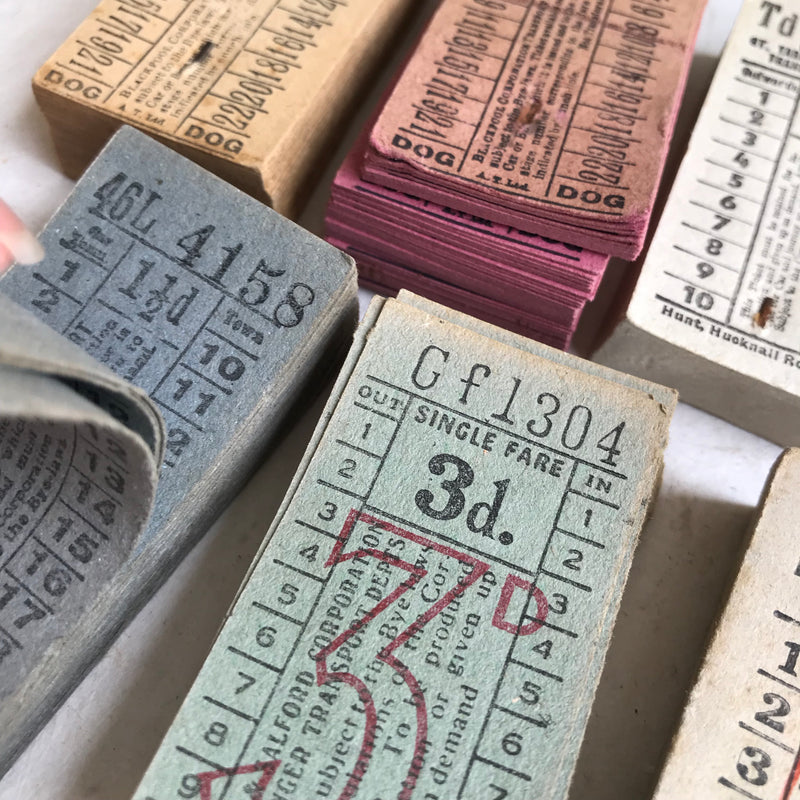 Vintage Bus Ticket Pack (50pcs)