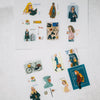 LDV Postage Stamp Stickers: Bon Voyage