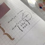 CatslifePress Rubber Stamp - next page/the end series