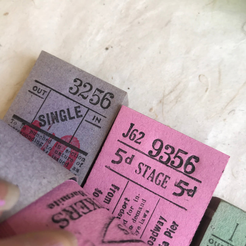 Vintage Bus Ticket Pack (50pcs)
