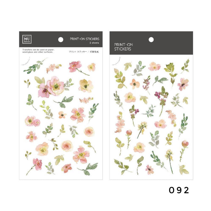 MU Print-On Sticker - Botanical Series VII