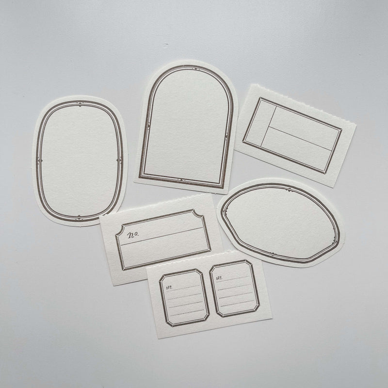 OURS Letterpress Label Book Sample Pack II