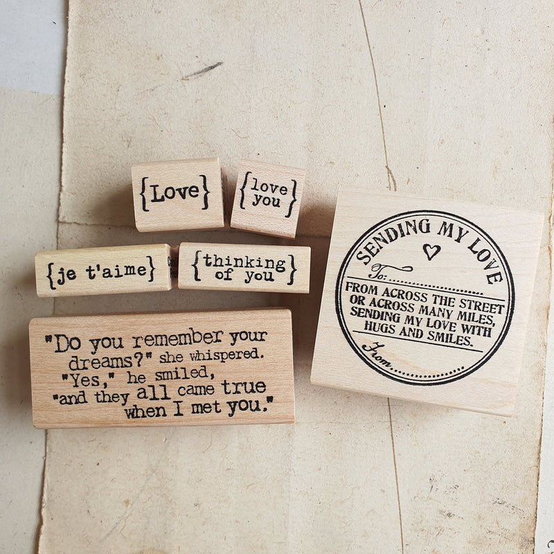 CatslifePress Rubber Stamp - love series