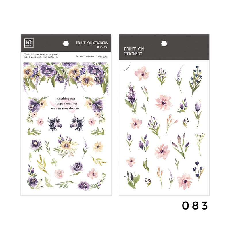MU Print-On Sticker - Botanical Series VI