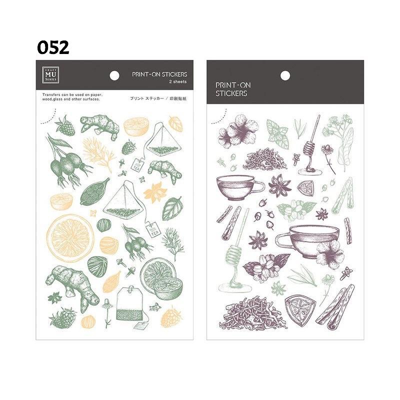 MU Print-On Sticker - Botanical Series IV