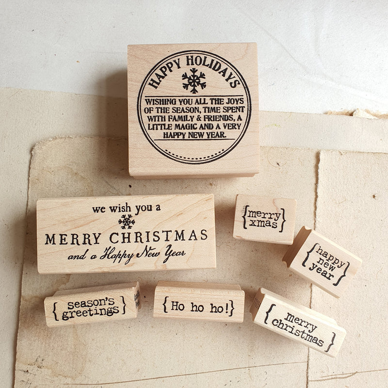 CatslifePress Rubber Stamp - Season Greeting Series